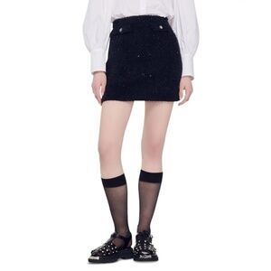 Malmaison Sequined Tweed Skirt